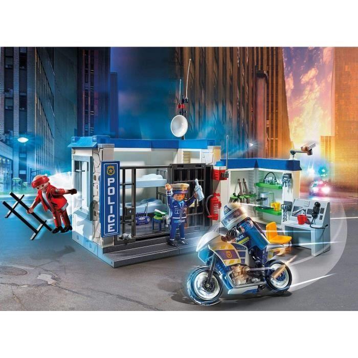 PLAYMOBIL 70568 Secție de poliție și hoț, City Action Polițiștii, Pentru copii de la 4 ani