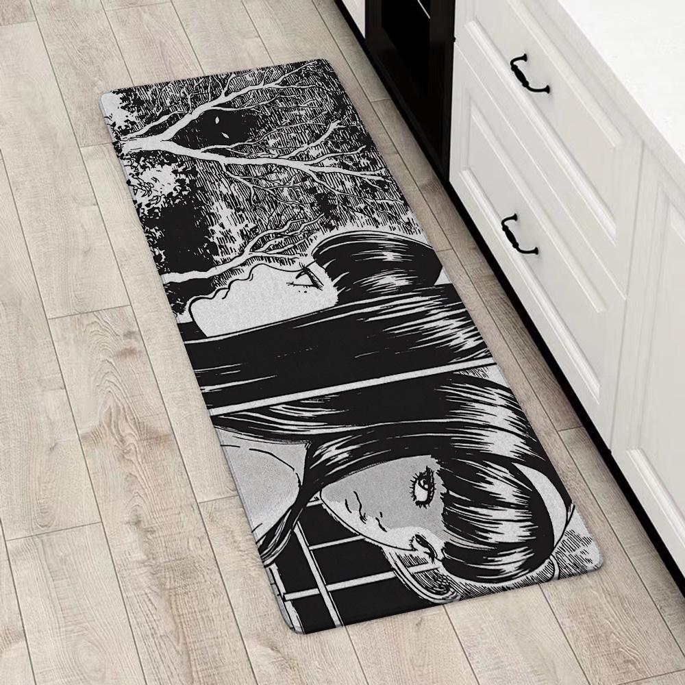 Entrance Front Door Doormat Anime Junji Ito Tomies Non-slip Kitchen Rug Living Room Rugs Balcony Bathroom Foot Mat Floor Mats