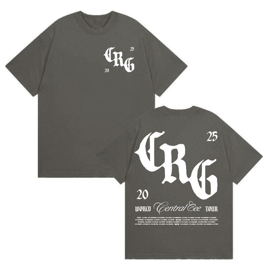 Rapper Central Cee CAN'T RUSH GREATNESS Tour Album 2025 Merch T Shirts Men Women High Quality Fashion Oversized Cotton T Shirt