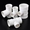 White 3-Way Drainage Pipe Fittings Corrosion-Resistant Drain Pipe Joint  Pipeline Accessories