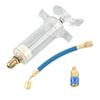 Car A/C Oil and Dye Injectors Refrigerants Tool with Low Side Quick Coupler Adapter 1/4" SAE