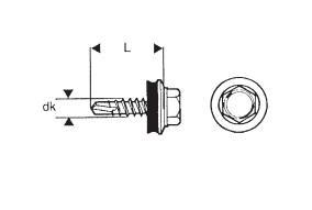 Self-Drilling Screw 4.8*35Mm Galvanized - 5 Sto - Wsb 35 Zng