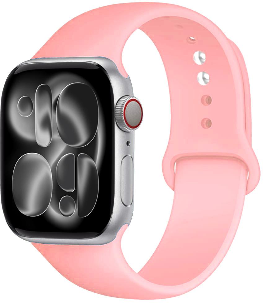 Silicone strap For Apple Watch 11 band 44mm 40mm 49mm 45mm 41mm 38 46mm 42mm correa bracelet iWatch series 9 8 7 6 SE ultra 2 3