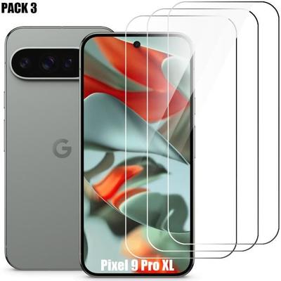 Screen Protector - Google - Pixel 9 Pro XL - 9H Tempered Glass - Transparent - 3 Pieces