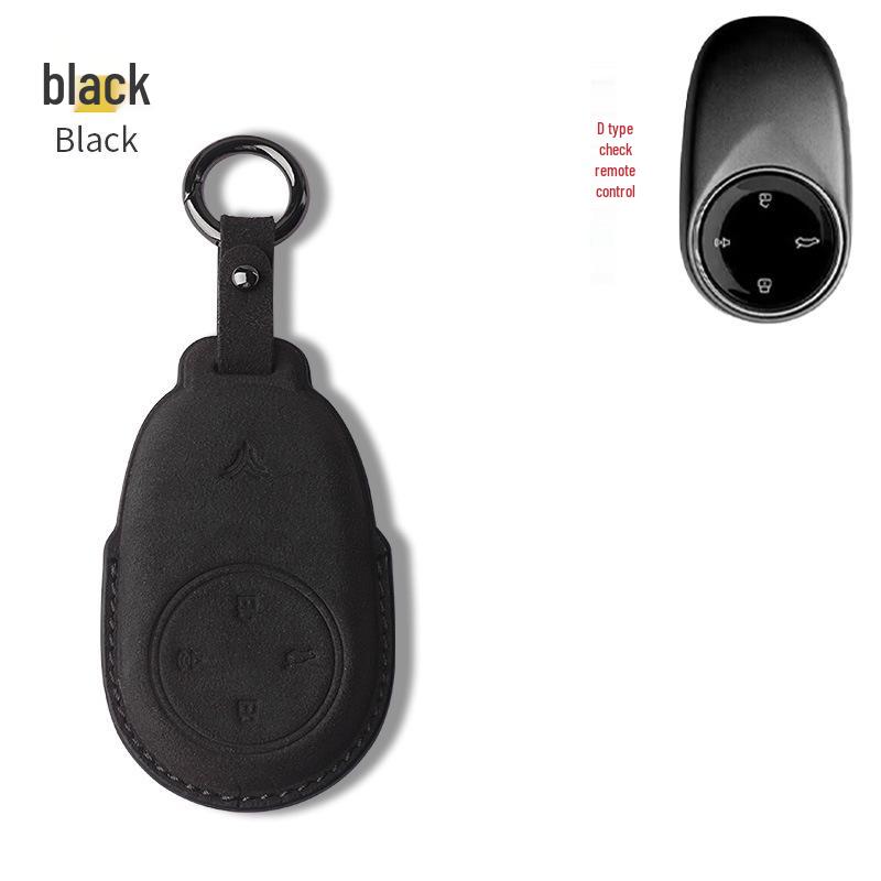 Nezha Key Case: Premium Suede Wrap for UPro New Energy Car Key