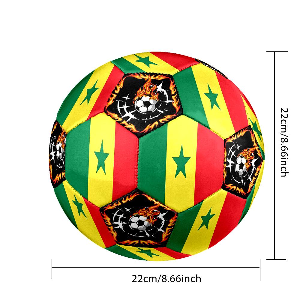 1 pz Pallone da Calcio Tema Sportivo Senegal Taglia 5 Professionale Partita Allenamento Calcio Sportivo Indoor & Outdoor Leggero Durevole c6616