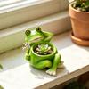 Artificial Stump Planter Resin Tree Bark Shape Flower Pot with Koala/Frog/Sloth Rustic Small Barrel