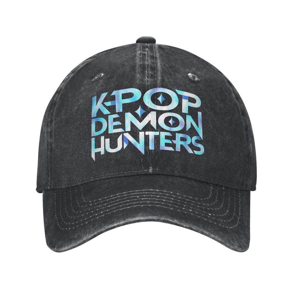 Unisex Women KPop Demon Hunters Huntrix Blue Tiger Derpy Cap Merch Baseball Cap Casual Trucker Hat Adjustable