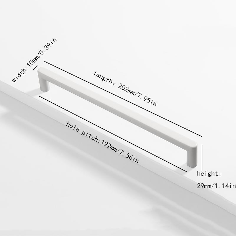 glossy gold silver black and white nickel cabinet door handles, kitchen cabinet drawers, wardrobe aluminum alloy