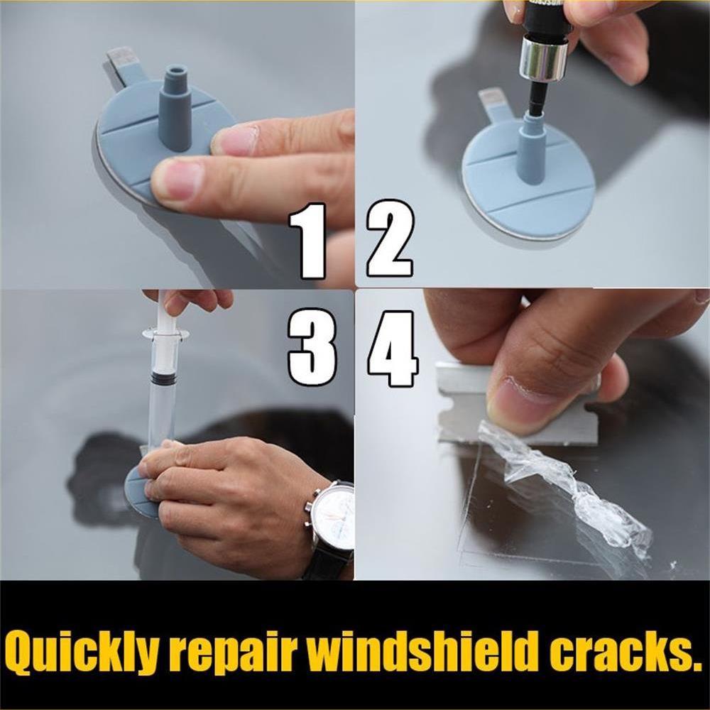 

Windshield Repair Kit DIY Car Window Windscreen Glass Scratch Repair Sets for Fix Auto Glass Windshield Crack Chip