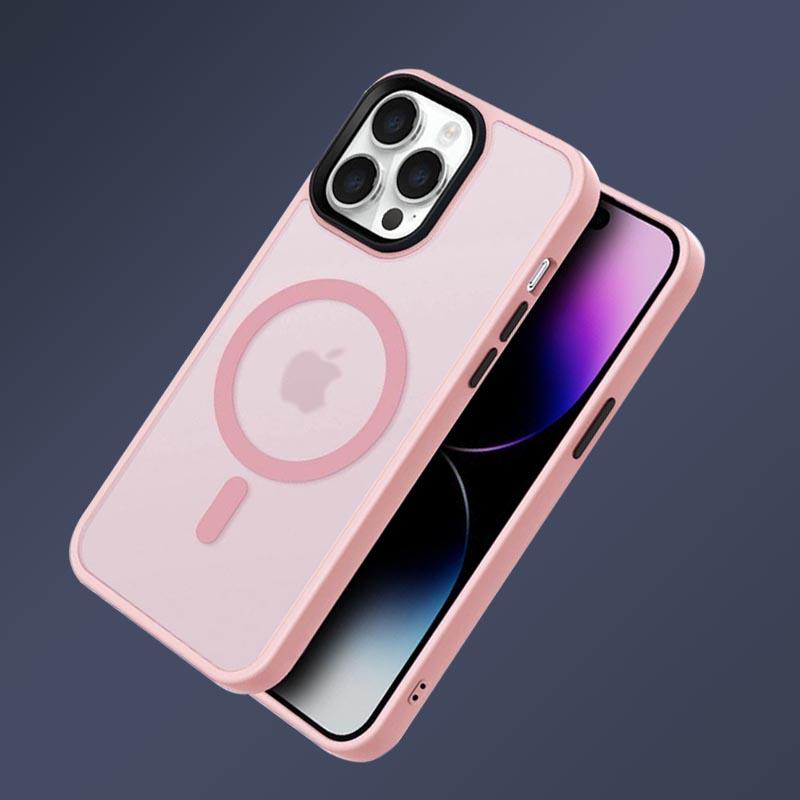 Luxury Matte For Magsafe Case For iPhone 15 13 12 11 14 Pro Max Plus Cases Magnetic Wireless Charge Translucent Shockproof Cover