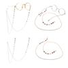 Colorful Beads Eyeglass Chain Fashion Glasses Chain Eyewears Straps Cord for Sports and Daily Activity