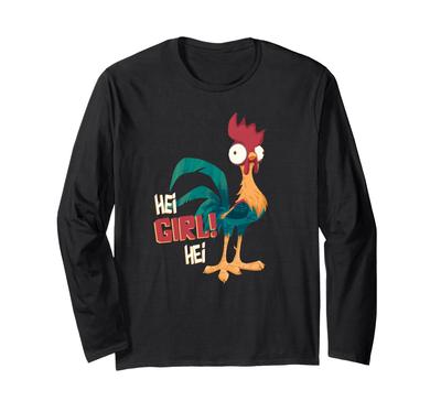 Disney Moana Hey Hey Chicken Hey Girl Hey Hey Long Sleeve T-Shirt