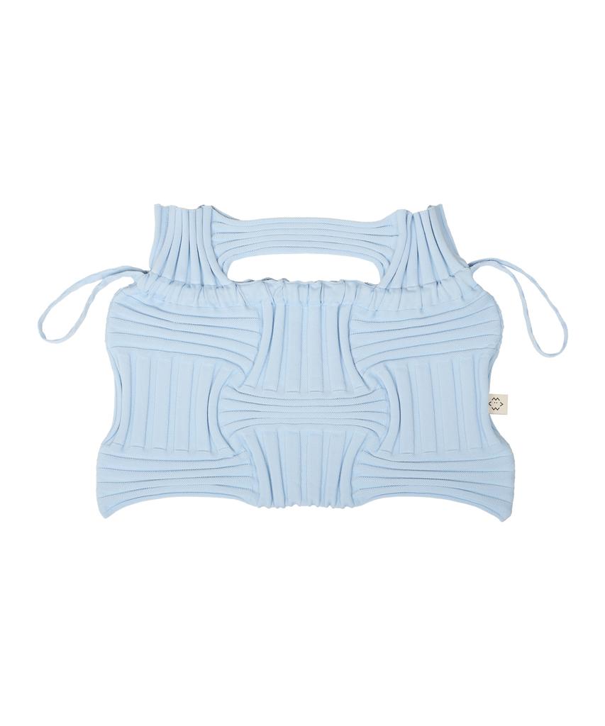 Pleatsmama Big Bow Bag Light Blue