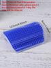 1pc-Small Wall Corner Fixed Arch Cat Grooming Device, Hair Removal and Itching Relief Massage Brush