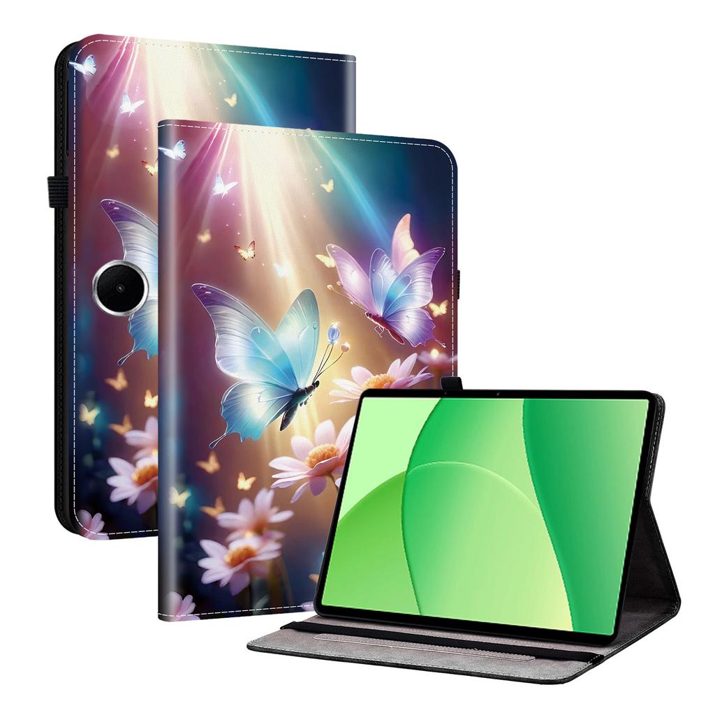 For Oppo Pad SE Leather Case Pattern Printed Stand Tablet Cover with Card Slots