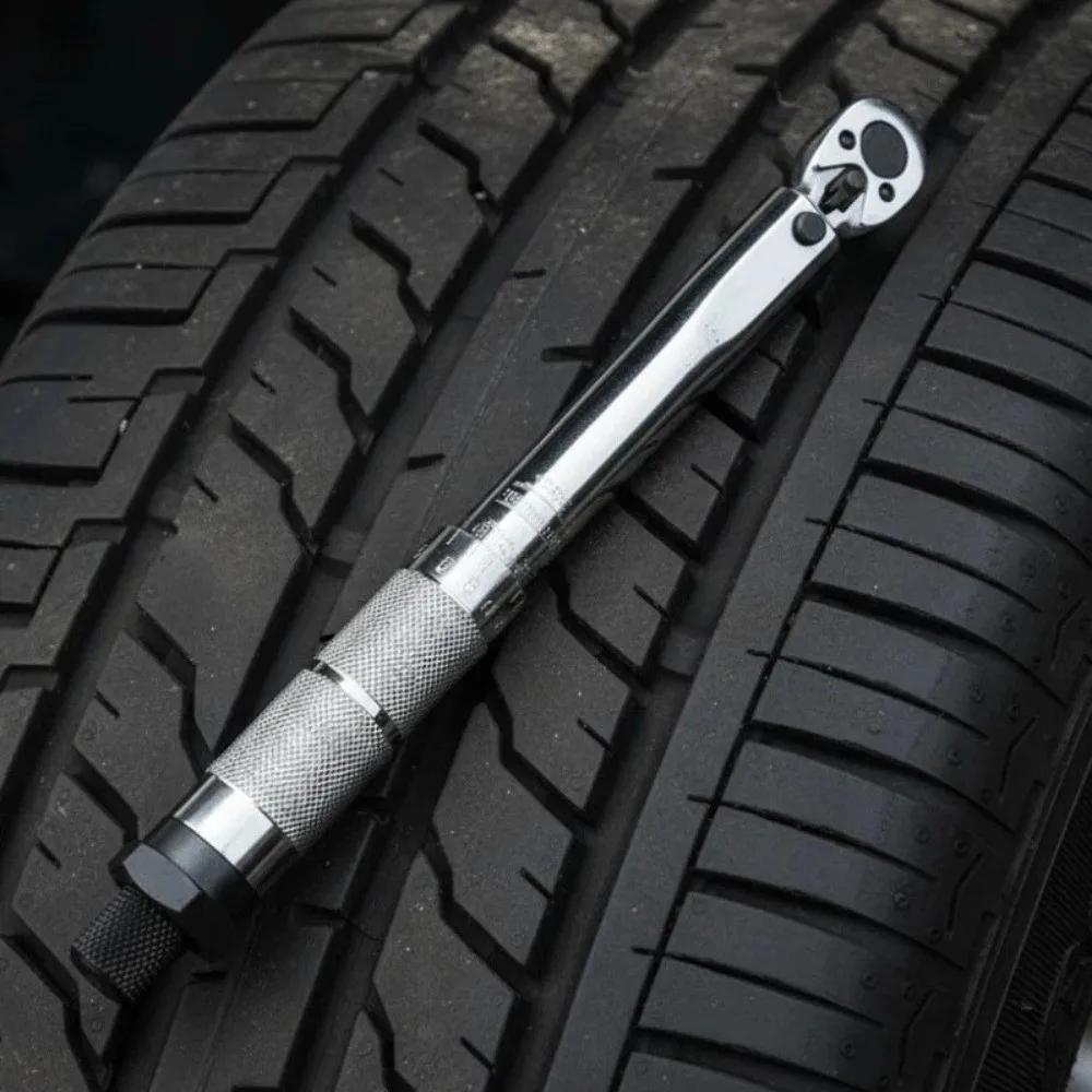 5-25N-m Preset Torque Wrench 1/4 Inch Adjustable Torque Tool Handheld Multi-function Ratchet Torque Wrench Mountain Bike