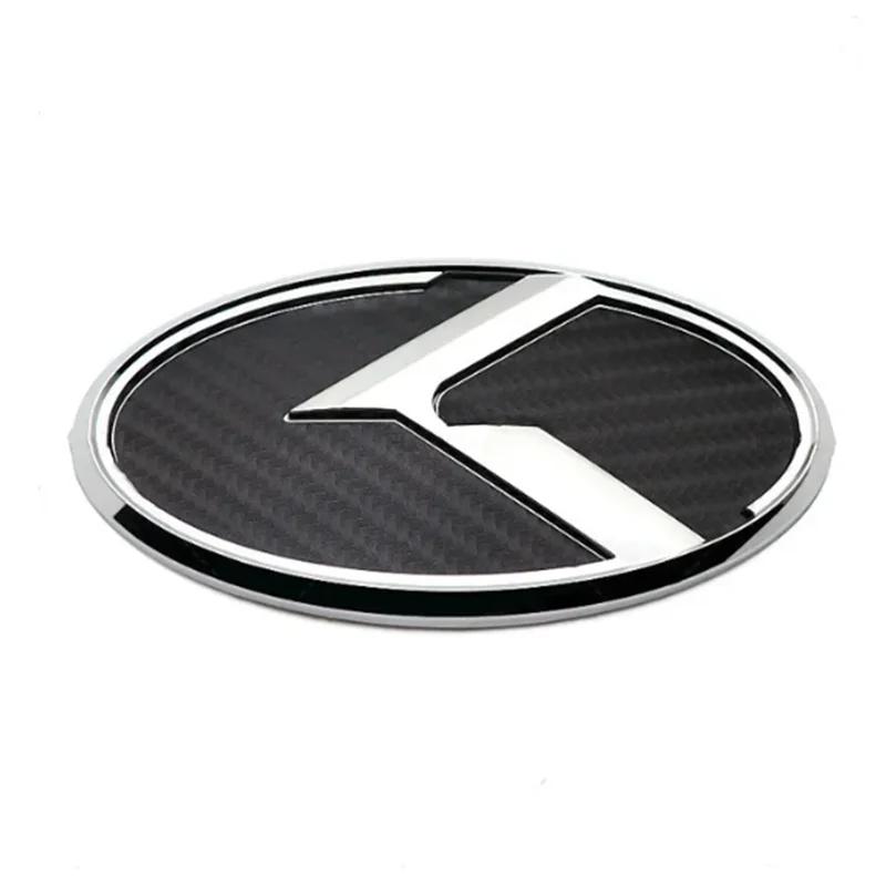 9 colors ABS K Logo Car Front Hood Rear Trunk Logo Emblem Badge Stickers for Kia Sportage Sorento Optima Forte Rio Stinger K5 hrkqj80