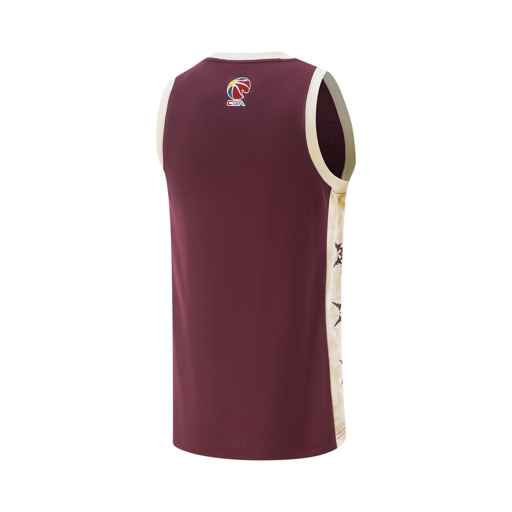 Li Ning Серия CBA Спортивная баскетбольная майка для фанатов Профессиональная баскетбольная майка Унисекс майка Бордовый AAYV213-1