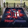 Custom Text Printed Rug Bologna FC Non Slip Floor Carpet For Home Room Decor