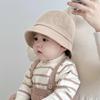 Autumn Sun Protection Japanese Style Pure Cotton Baby Bucket Hat for Toddlers - Trendy Korean Version for Boys & Girls