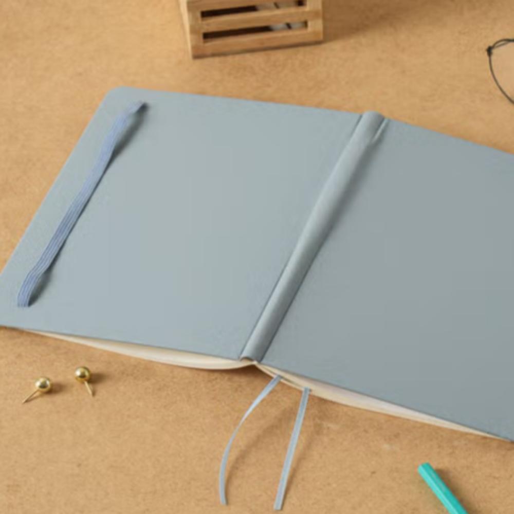 Leather-style cover banding lined notebook A5 96 sheets