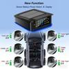 Monitoring system security alarm solar TPMS digital LCD display truck RV TPMS with indicator light warning car tire pressure alarm 6 external sensors