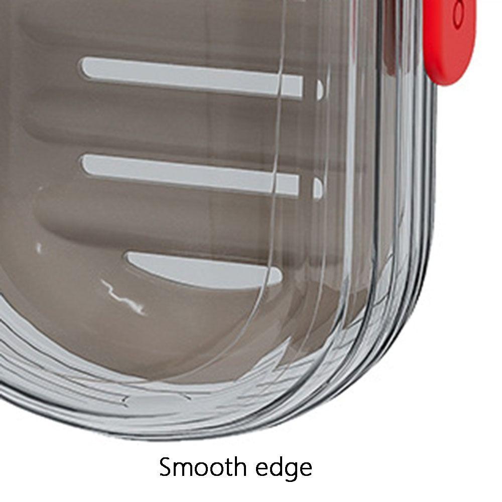 Organizer Tray Portable Soap Dish Sealed Transparent Travel Soap Box Storage Container Brown Soap Case Outdoor