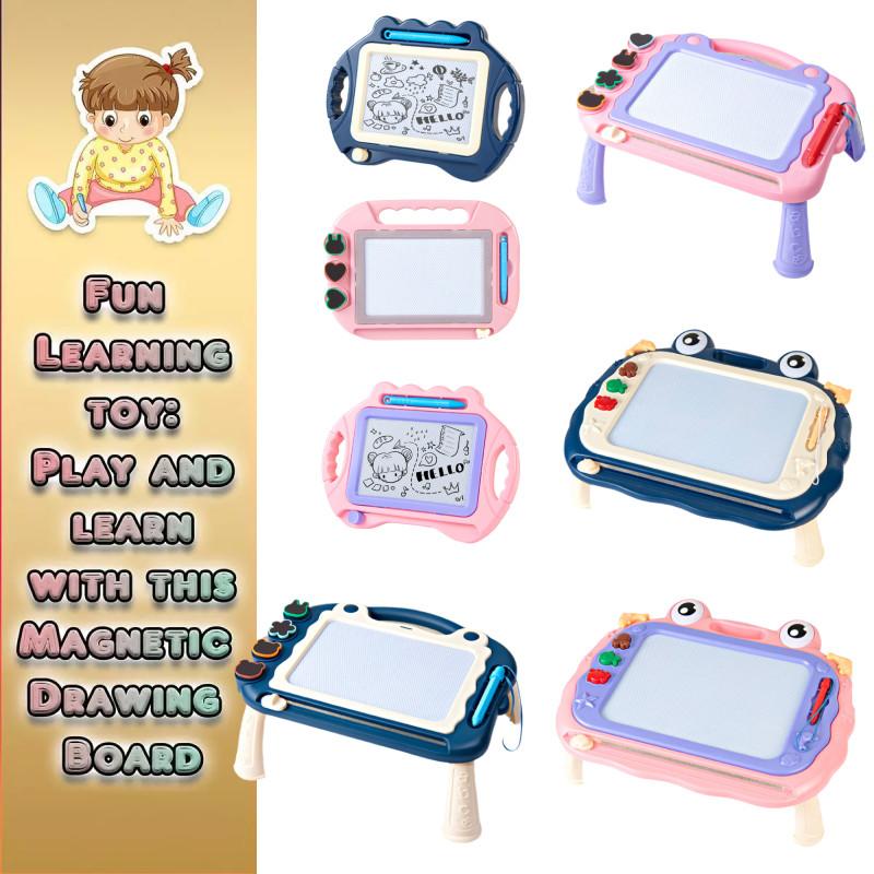 Writing Kids Magnetic Drawing Slate Magic Eraser Doodle Pad Color Sketch Board