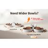 Furpipi Automatic Cat Feeder Dual Bowls Stainless For Multied Pets Family Dog Cats Accessories