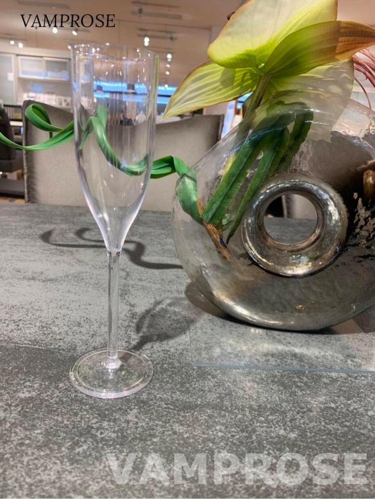 Unbreakable Champagne Glasses, 100ml, Gift Set (10 Glasses), Commercial Grade, Crystal-Clear, -20°C to 100°C, Dishwasher Safe, Ultra-Durable, Even Dro