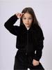 2026 Fall Winter Girls Velour Track Suit 2 Piece Set Casual Hoodie Sweatshirt Kids Warm Athletic Outfit