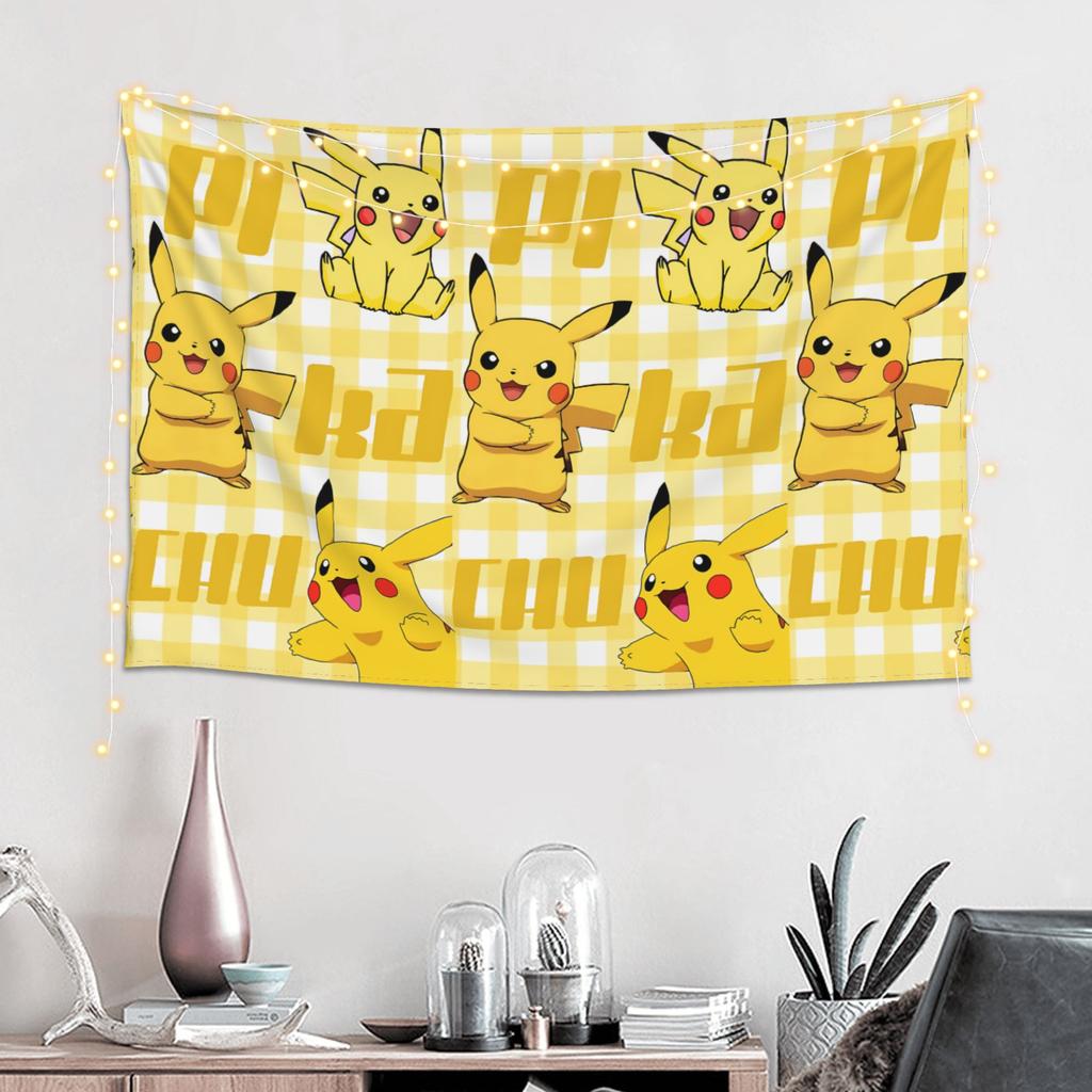 Cartoon Pokemons Anime Theme Cutecore Tapestry Wall Hanging Blanket Tapestry Home Decor Items Wall Decorations
