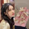 Mini Pearl Hair Claw For Women Girls Retro  Flower Crab Claw Clip Small Hairpins Hair Crab Girl Hair Accessories