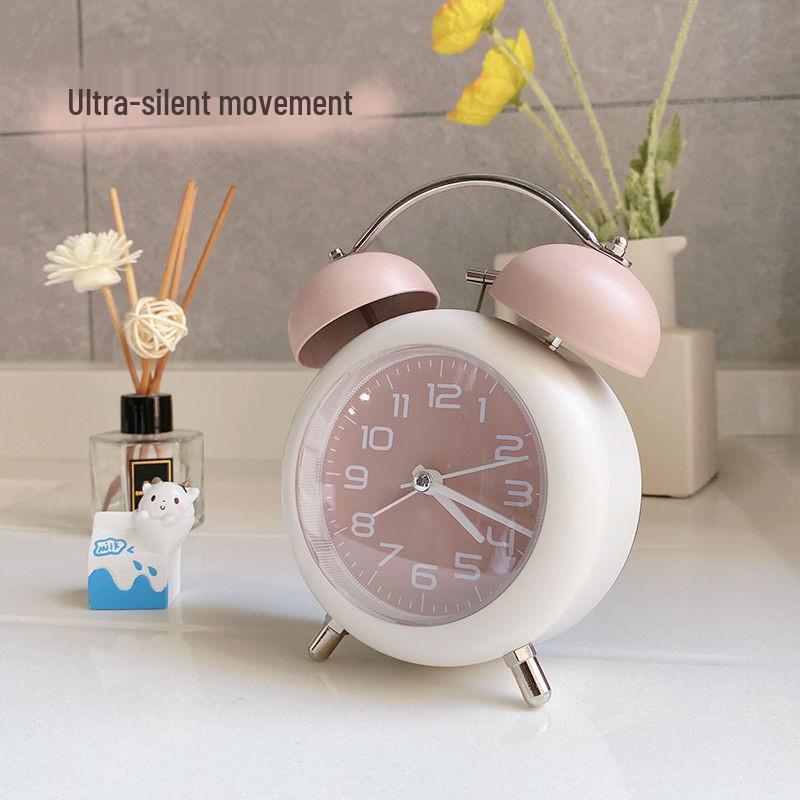 Специальный выпуск для новичков: Металлический звонок Студенческий будильник - Очень громкий, Многофункциональный прикроватный будильник