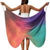 Damen Farb Ärmellos Slim Fit Modisches Langes Kleid