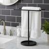 Non-Slip Metal Towel Holder Stable Hand Towel Stand Towels S-Shape Towel Stand  Vanity Countertop