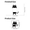1pc Removable Wallpaper Peel and Stick Decal Cute Cat Wall Sticker Vinyl Self-Adhesive For Bedroom and Living Room Switch Decal Home Decoration