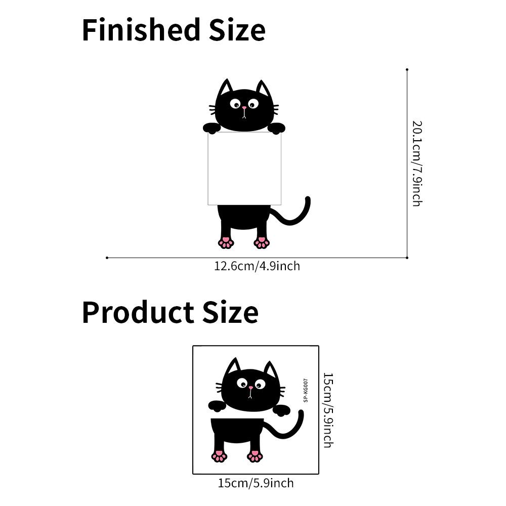 1pc Removable Wallpaper Peel and Stick Decal Cute Cat Wall Sticker Vinyl Self-Adhesive For Bedroom and Living Room Switch Decal Home Decoration