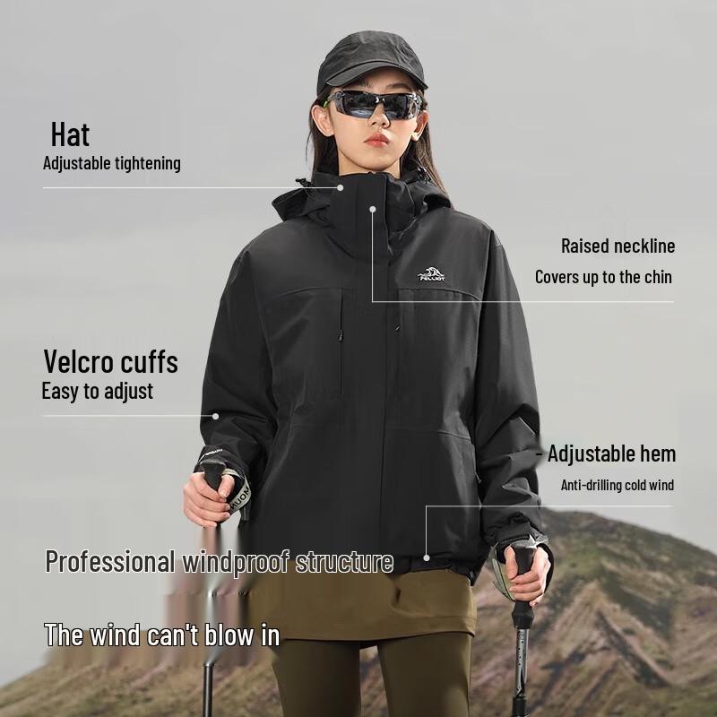 PELLIOT Men's 3-in-1 Autumn/Winter Outdoor Jacket