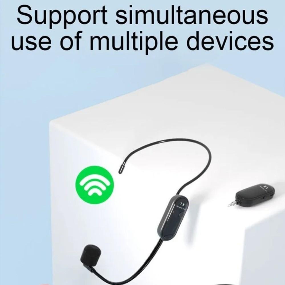 Long Range Headset Microphone 2 in 1 Microphone System Mic Wireless Microphone  Meeting