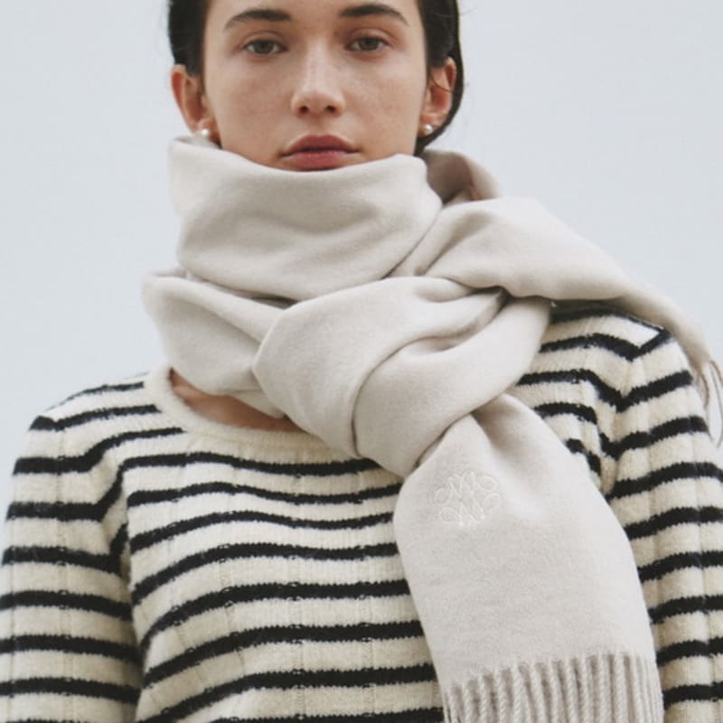 NICK&NICOLE NICOLE PREMIUM MUFFLER_CREAM