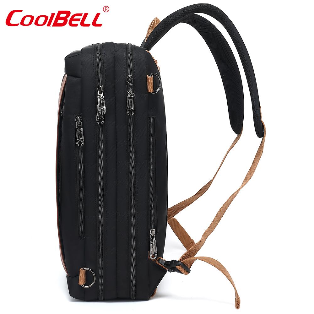 21L Wasserdicht Multifunktionale Männer Rucksack & Schulter Tasche & Handtasche 17,3 Zoll Notebook Rucksack Laptop Tasche 17 Nylon Schwarz Grau