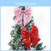 Sparkling Holiday Bow Sequin Pearl Cotton Bow Christmas Tree Decoration Set