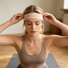 Sport Stirnband Schnelltrocknend Schweißabsorbierendes Haarband Einfarbige Hohe Elastizität Yoga Pilates Laufen Rutschfest