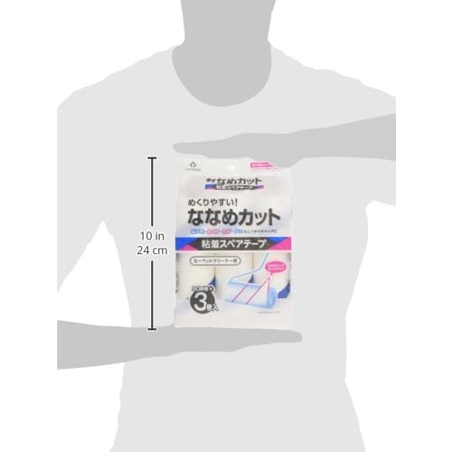 CL Diagonal Cut Adhesive Carpet Cleaner, 3 Rolls