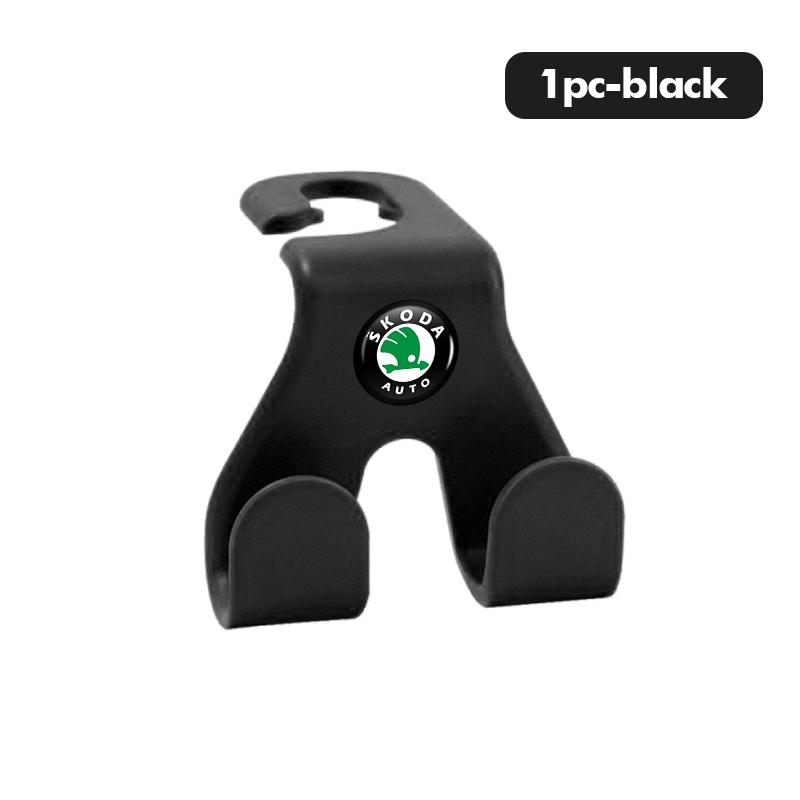 AAABR1 ABS Car Headrest Hook Rear Seat Back Hooks Hanger Interior Accessoies For Skoda Octavia A5 A7 RS Fabia Superb Rapid Karoq