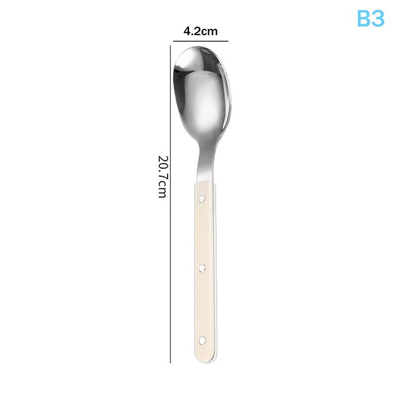 304 Stainless Steel Colorful Handle Cutlery - Creative Gift Flatware (Knife Fork Spoon) Drop Ship