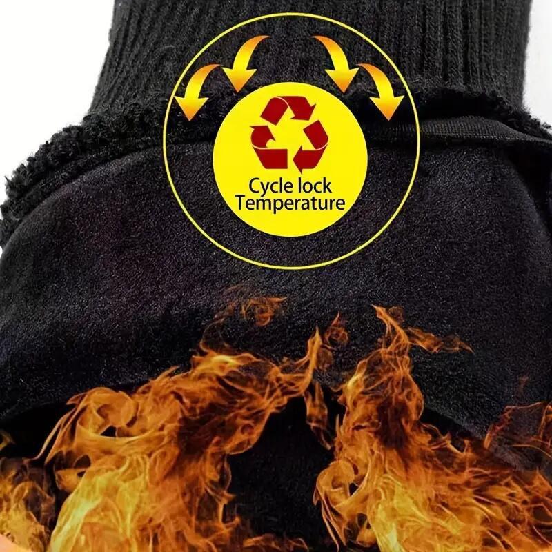 Winter wasserdichte Anti-Rutsch-warme Vollfinger-Handschuhe Outdoor-Touchscreen-Wollhandschuhe zum Radfahren