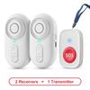 Wireless Elderly SOS Emergency Call Button with Vibration, Portable Personal Alarm for Senior Care, Remote Notification, Help